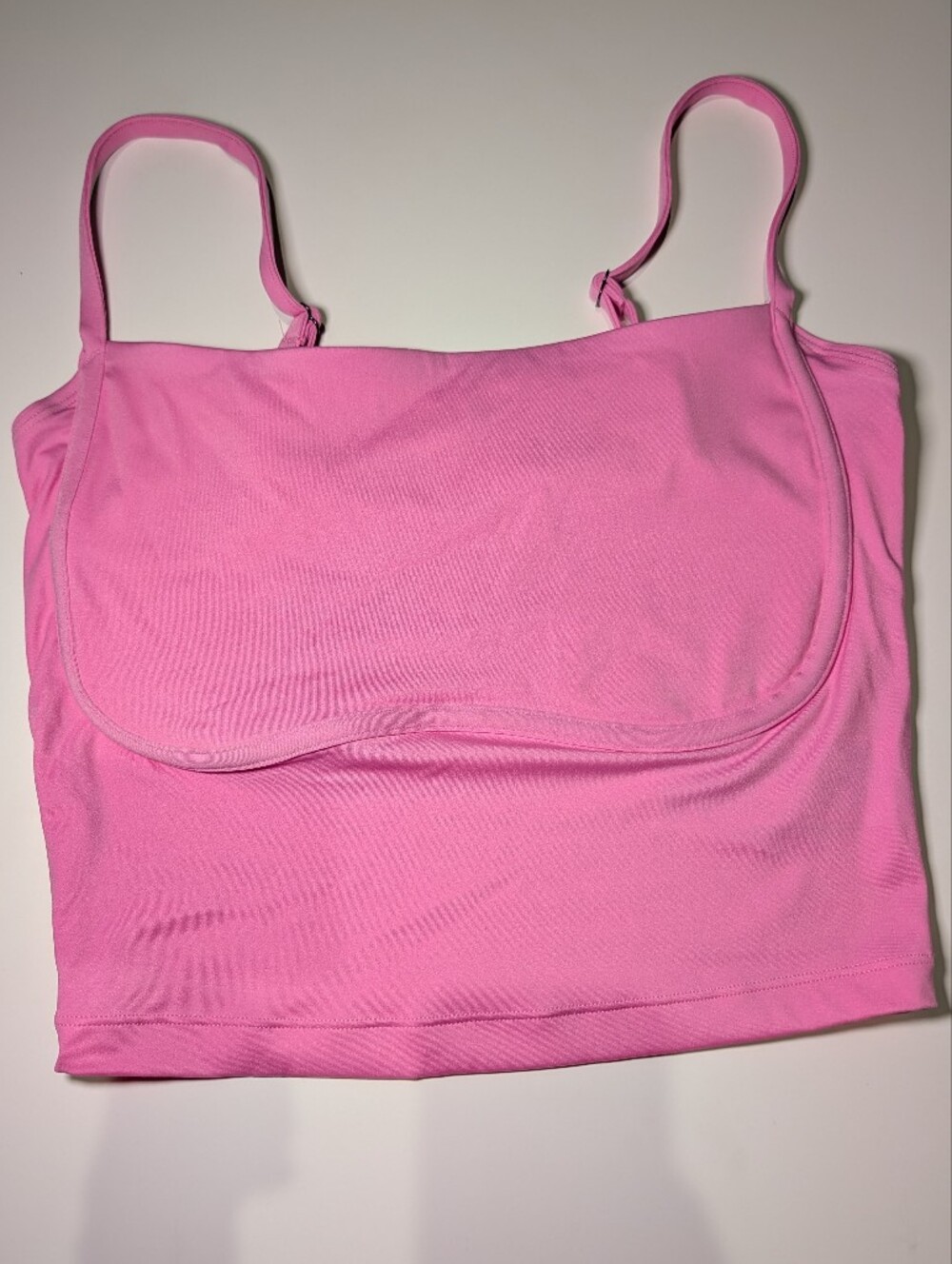 Gilly Hicks Pink Bandeau Cami with Built-In Shelf Bra
